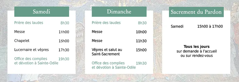 messe dimanche mont sainte odile 2026