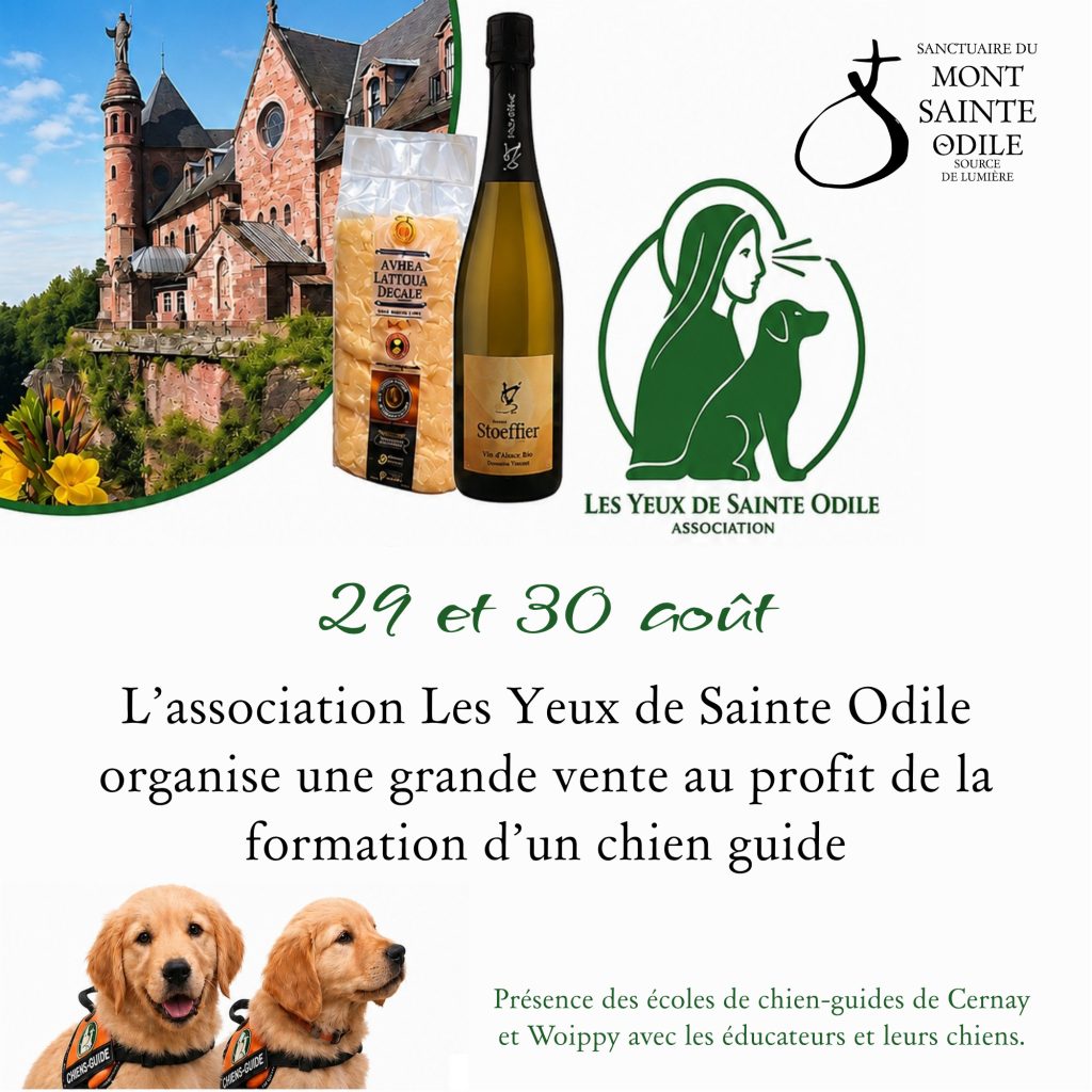Sanctuaire du Mont Sainte-Odile 1 2026 08 26 vente association chiens guides